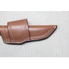 CARL THOMAS LEATHERS Crossdraw knife sheath. quality leather quality stitching.