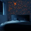 Pink Glow in The Dark Stars Decals Decor for Ceiling,