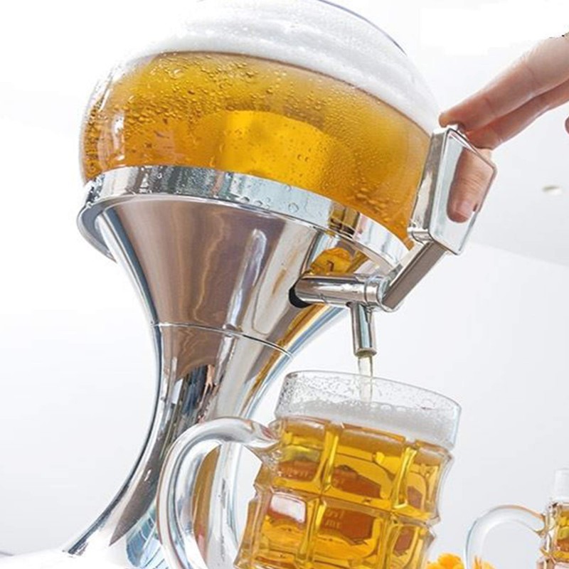 EGLEMTEK Birra Dispenser with Dispenser and Drinks Cooler in the