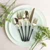 PlasticPro 20 Count Gold and Black Plastic Tea Spoons Premium