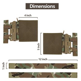 KRYDEX GEAR Tactical Vest Molle Quick Release Set, Quick Disconnect Cummerbund Adapters for JPC CPC NCP XPC 420 Vest
