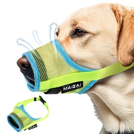 JYJLLM Dog Muzzle, Breathable Pet Mask Dog Training Muzzle，dog muzzles，Muzzle for Large Dog with Velcro Straps，Prevent Eating Biting Chewing Dog Mouth Guard Cover for Small Medium Large Dogs (S)