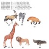 6Pcs Animals Toys Set Simulation Vivid Wild Jungle Zoo Plastic