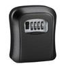 Wall-Mounted Key Storage Box, 4-Digit Combination Lock, Weatherproof Security Safe