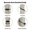 BEL AVENIR Magnetic Curtain Tiebacks, Decorative Drapery Holdbacks Modern Woven