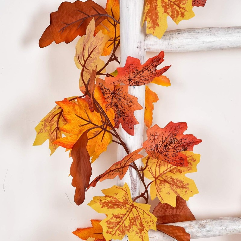 Autumn Maple Leaf Garland - 1 Pack 5.8 Ft Maple