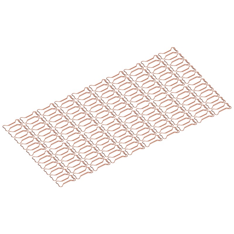 100pcs Shaped Paper Clips Electroplating Rose Gold Series Metal Portable