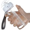 OLDLEY 12oz Kids Motivational Water Bottle, Silicone Straw, Leak-Proof Tritan