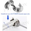 ANCLLO 4 Pack Zinc Alloy Clothes Rail Sockets for Wall