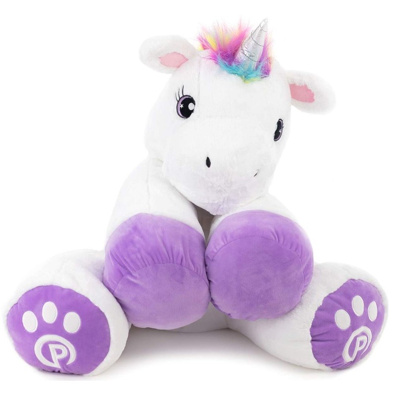 Plushible Poppy The Unicorn Stuffed Animal, 44" Plush Unicorn Toy