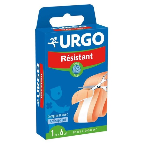 URGO RESISTANT BANDE TISSU 1M X 6CM