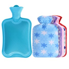 1.8L Heißwasserflasche + Random Flanellabdeckung Hot & Cold Relief # 02