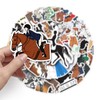 50 Pcs Equestrian Stickers,Horse Riding Graffiti Stickers,Vinyl Waterproof Sticker for
