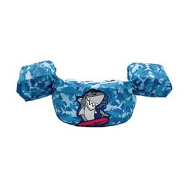 Silfrae Swim Vest Swim Floatation Vest Learn-to-Swim Device for Kids 30-50 lbs (Camo Shark)
