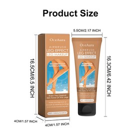 Leg Makeup Waterproof No Transfer,Concealer Full Coverage,Concealer Full Coverage,Body Foundation,Leg Makeup Lotion, Light, Easy Application,Wheat-colored