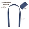 MECCANIXITY 2pcs 24 Inch (60cm) Leather Purses Straps Handbag Belt