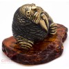 Solid Brass Amber Walrus Figurine IronWork