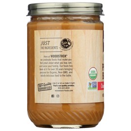 Woodstock Organic Crunchy Peanut Butter 16 Ounces (Case of 12)
