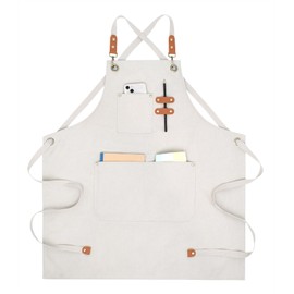 Nanxson Canvas Work Aprons for Men with Pockets Tool Apron for Gardening, Restaurant Chef Apron