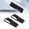 Riloer 2 pieces black car bonnet hinge cover trim decoration