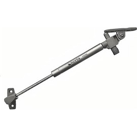 Berta 10 Inch 100N/22 LB Hydraulic Soft Open Gas Springs/Struts for Cabinets, Furniture Cabinet Doors Lift/Lid Stay/Support Hinges for RV Platforms with Brackets and Screws (6, Silver (Soft Close))