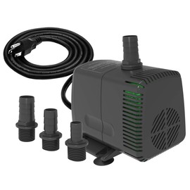 Knifel Submersible Pump 880GPH (3500L/H 60W) Ultra Quiet with Over Heating Protection 10.2ft High Lift for Fountains, Hydroponics, Ponds, Aquariums & More…