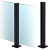 Cvter Glass Railing Post, 24-47 in, No-Punch / 304 Stainless