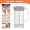 AIIHAC Breast milk pitcher, 64oz/ 2000ml Mixing pitcher with lid,