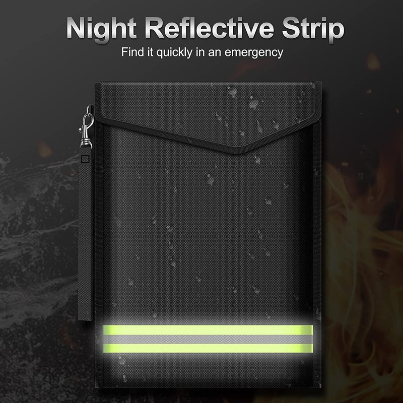 ImnBest Pack of 4 Fireproof and Waterproof Bag, Fireproof Wallet