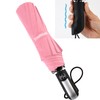 TradMall Travel Umbrella Windproof 56 Inches Canopy, Pink