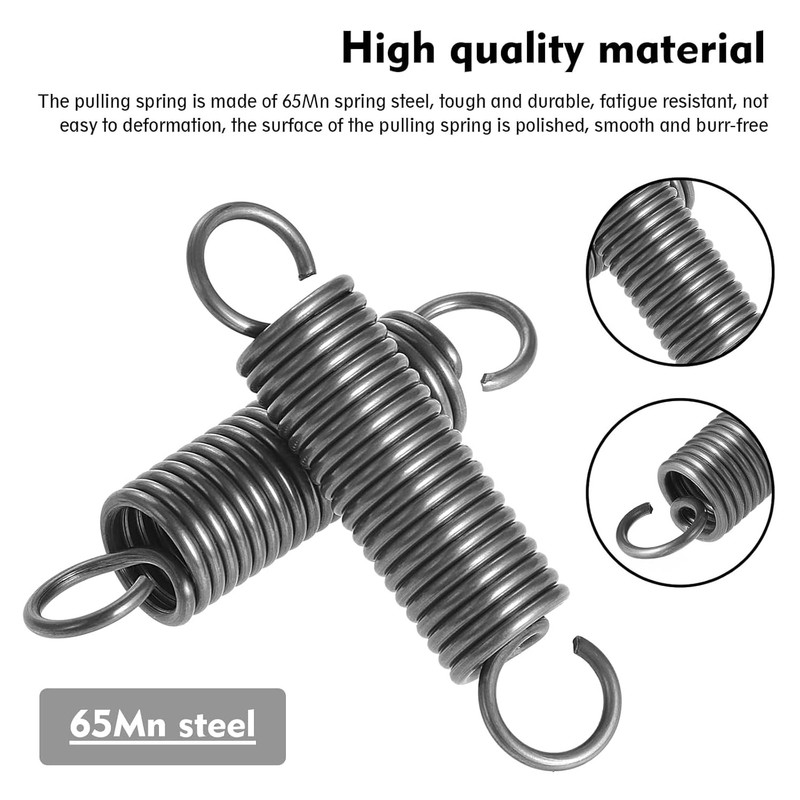 TOP-VIGOR 2Pcs Extension Compressed Spring,2mm Wire Dia, 16mm OD, 200mm