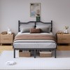 SHOANED Metal Bed Frame with Charging Station - 14 Inch