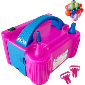 Behose Electric Balloon Pump, Portable Dual Nozzle High Power (AC220-240V 600W) Balloon Inflator Blower Pump for Party, Wedding, Birthday, Activities and Festival Decoration