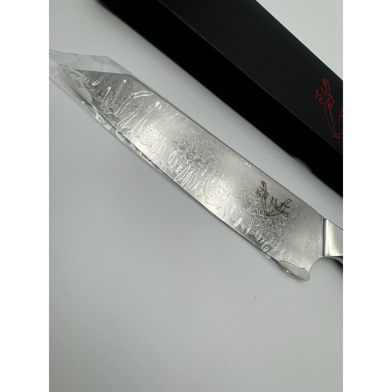 Void Blades Japanese AUS-10 Damascus Steel Full Tang Abalone Shell