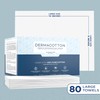 Dermacotton 100% Pure Cotton Face Towels – 80 Count Large