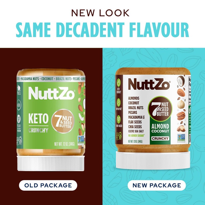 NuttZo Keto Almond Coconut - 7 Nut and Seed Butter,