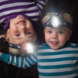 Big Discoveries Bear LED Headlamp - Bear Headlamps for Kids | Multiple Styles Available | Animal Toy Head Lamp Flashlight for Boys, Girls, or Adults | Head Light for Camping, Hiking, Party, or Reading