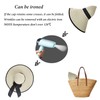 FuninCrea Wide Brim Straw Hat for Women, Large Floppy Beach