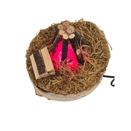 BELI-BECO 9484 Campfire - Fire Pit for Nativity Scene with Lighting - Red LED E 5.5-4.5 V - 0.2A (28 mm)
