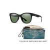 SMITH Caper 003/L7 53MM Matte Black/ChromaPop Polarized Gray Green Rectangle