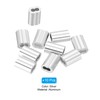 sourcing map 3/64" 1.2mm Aluminum Crimping Loop Sleeve Double Ferrule