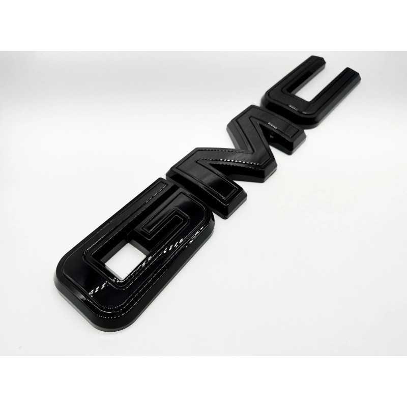 Auto Rear GMC Gloss Black OVERLAY Emblem Badge Fit 2023