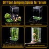 Feekoon Large Jumping Spider Enclosure Kit, Acrylic Insect Terrarium