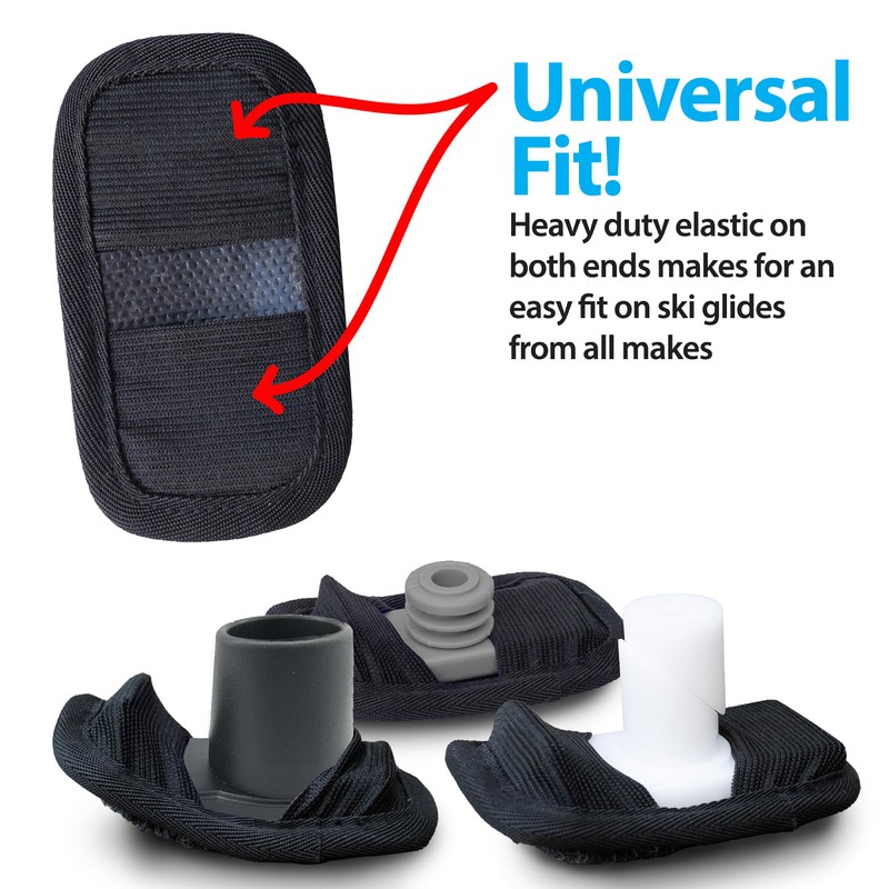 Top Glides GlidePads Walker Ski Glide Covers - 3 Pairs