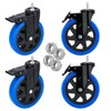 6 inch Casters Heavy Duty Swivel Threaded Stem Caster Wheels