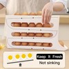 Jidyllic 4-Tier Auto Rolling Egg Dispenser,Automatic Scrolling Egg Rack Holder