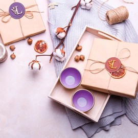 craspire Wax Seal Stamp Initials L Butterfly Wings Vintage Seal Stamp 30 mm / 1.18 Inch Removable Brass Head Seal Stamp with Wooden Handle for Gift Invitations