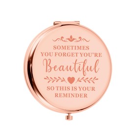 Niece Gifts from Uncle Aunt, Sweet 16 Gifts for Girls, Stocking Stuffers for Girls Women, Christmas Compact Pocket Mirror for Her Mom Grandma Sister Daughter Granddaughter, Friendship Birthday Gifts