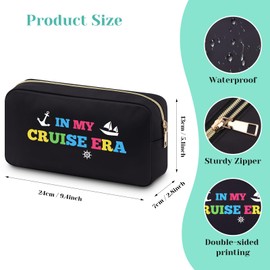 Cruising Gifts for Women Friends Makeup Bag Cruising Themed Gift Cosmetic Bag Gifts for Cruising Lovers Summer Vacation Gifts Beach Weekend Gifts for Women Sister Daughter