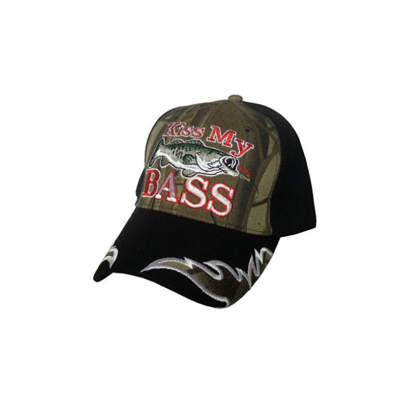 3d Sombrero bordado gorra de béisbol "" Kiss My Bass